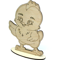 Заготовка для декорирования "Цыпленок" 16,5х12см фанера 3мм 560016