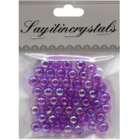 Набор бусин 13х10см 10мм фиолетовый Y9023-19