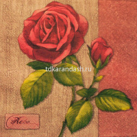 Набор салфеток для декупажа 33х33мм 20шт Цветы Y6785-18