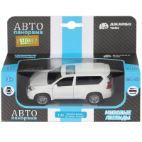 Машина "Land Cruiser Prado" белая, инерционная, металл 17,5см (свет, звук, откр.двери) JB1251023