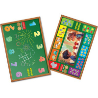 Пазлы 38 эл. "2 В 1. Изучаем цифры" 20х30см в рамке ИнПР_33014/089559