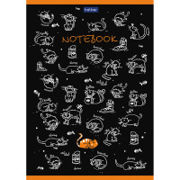 Тетрадь А5 48л в точку "Premium.Прикольные коты" на скобе матовая ламинация 48Т5лA9_09274/060344
