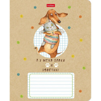 Тетрадь А5 24л клетка "ТаксаLIFE" на скобе 5 дизайнов 24Т5В1/067735