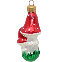Ёлочное украшение "Мухоморы" h-11см в подарочной упаковке ФУ-397