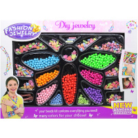 Набор бусин для творчества 47х34см, размер ассорти, в картонной коробке "Krily" M-20071