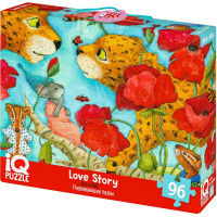 Пазлы 96 эл. "IQ пазл с отличиями. История любви" макси 4+ 978-5-8112-7262-4