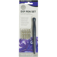 Держатель для пера с перьями 5шт 0,75-3мм Y6292-17