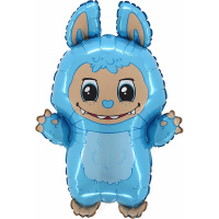 Шар воздушный 66см(26") Фигура "Плюшевый эльф голубой" фольга 2507-ABCV
