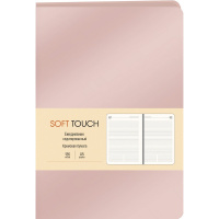 Ежедневник недатированный А5 "Soft Touch. Розовый" 272стр. искусственная кожа, ляссе ЕКСТ51913604