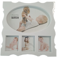 Рамка для фото 19х19см пластик, 4 фото, 4 цвета Y6809-18