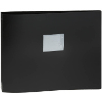 Папка на 4-х кольцах А3 27мм черная горизонтальная 0827GA3blck