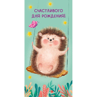 Конверт для денег "Счастливого Дня Рождения" 167х83мм 0318.815