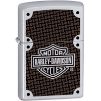 Зажигалка "Harley-Davidson Satin Chrome" 38x13x57мм латунь/сталь, серебристая, матовая 37978/24025 Зажигалка "Harley-Davidson Satin Chrome" 38x13x57мм латунь/сталь, серебристая, матовая 37978/24025