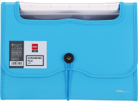 Папка на резинке 7 отделений "Vivid" А4 0,75мм голубой E38127