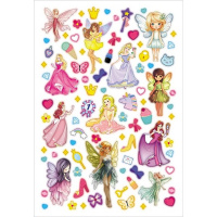 Наклейки "Для девочек" А5 16х23,5см 4 листа в пакете с европодвесом 4Н5н/089975