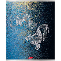 Тетрадь А5 48л клетка "Власть символов" на скобе 3D фольга 3Dлак матовая ламинация 5 дизайнов 048563