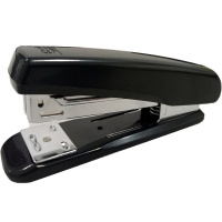 Степлер №24/6,26/6 25л глубина 45мм со скобами, пластик, черный E0306