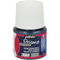 Краска акриловая по стеклу и керамике 45мл темно-синяя с фактурным эффектом "Fantasy Prisme" 166036