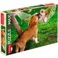 Пазлы 54 эл. "Два щенка" 40х28см макси 54ПЗ3_09231/010096