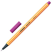 Ручка капиллярная "Stabilo point" 0,4мм пурпурная 88/19