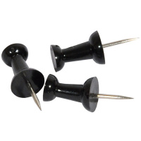 Кнопки-гвоздики силовые черные 50шт в картонной коробке M-6890