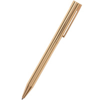 Ручка шариковая "Bergamo" 0,7мм синяя, автомат, металлический корпус золото 20-0352