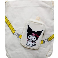 Сумка "Happy day" 37х32см 1 отделение, 1 карман, текстиль, белая BX23176