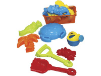 Набор д/песка (корзина, лопатка, грабля, лейка, 4 формочки)1158877/12203-2
