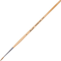 Кисть колонок микс круглая №1 короткая ручка 111201