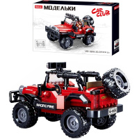 Конструктор "Автомобиль. Джип" 253 детали 23х38х6см пластик (1 фигурка) M38-B0816