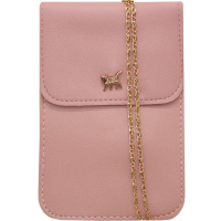 Сумочка 12х18см 2 отделения, искусственная кожа, розовая SD2272
