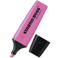 Маркер текстовыделитель "Boss" розовый, клиновидный наконечник, толщина линии 2-5мм 70/56