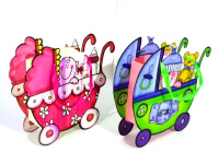 Пакет подарочный "Детский" 15х18х8см ассорти (плотный картон) Y192-13