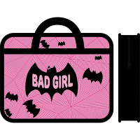 Папка с ручками 33х26х7,5см "Bad girl" пластик ПМ-А4-25