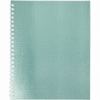 Тетрадь А5 96л клетка мята бумвинил металлик на спирали 96Т5бвВ1гр/066857