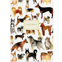 Тетрадь А5 40л клетка "Планета собак" прошитый блок матовая ламинация 7-40-116