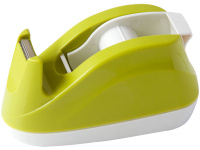 Диспенсер для клейкой ленты 18мм 123х57х65мм зеленый E808