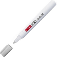 Маркер-краска серебро, металл.корпус, пулевидный наконечник, толщина линии 1-4мм 046370