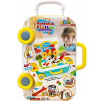 Конструктор - мозаика 183 детали 4 в 1, в чемодане, 25х17см 201217-105