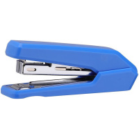 Степлер №10 15л "Essential" глубина 50мм, со встроенным антистеплером, металл/пластик, синий E0271
