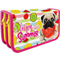 Пенал "Вкусный арбузик" 19х10,5х5см, прямоугольный, двухстворчатый, печать на фольге ПО-69