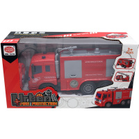 Машина р/у "Пожарная" 23х7х10см с аккумулятором, пластик (подвиж.элементы, брызгает водой) LT370858