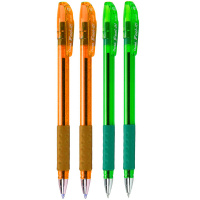 Набор шариковых ручек 4шт 0,7мм "Feel it" синий, цвет корпуса ассорти, в блистере