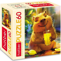 Пазлы 60 эл. "Солнечная капибара" 16,5х23см 60ПЗ5_32195/088110
