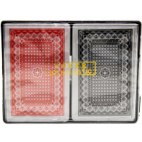 Карты игральные 54шт. "Покер" 2 колоды: черная и красная рубашка XJ4206