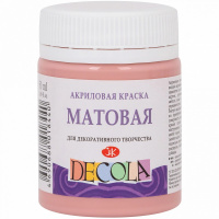 Краска акриловая 50мл персиковая матовая Декола 14328256