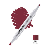 Маркер спиртовой двухсторонний "Sketchmarker" темно-бордовый SM-R60