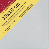 Холст на подрамнике 10х10см 380г/м2, 100% хлопок, среднее зерно E5305-B-10x10