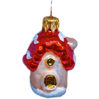 Ёлочное украшение "Домик 1" h-5см в подарочной упаковке ФУП-1905/19