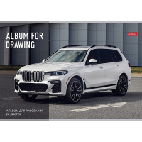 Альбом для рисования А4 20л "Внедорожники" на скобе 5 дизайнов 20А4В/004017